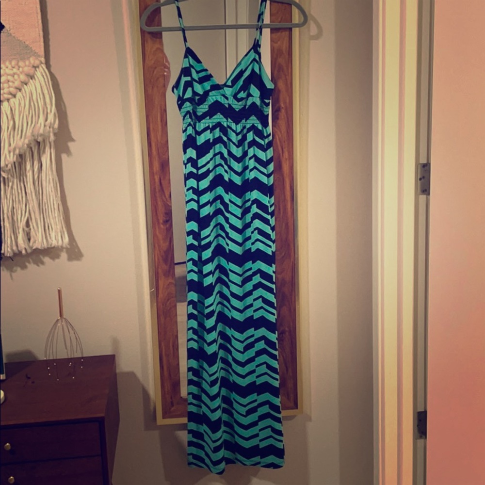 Navy and Blue/Green Sundress